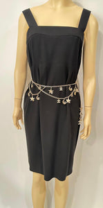 Rare Chanel 08P 2008 Spring Runway Stars Moon Gold Crystals Belt/Necklace