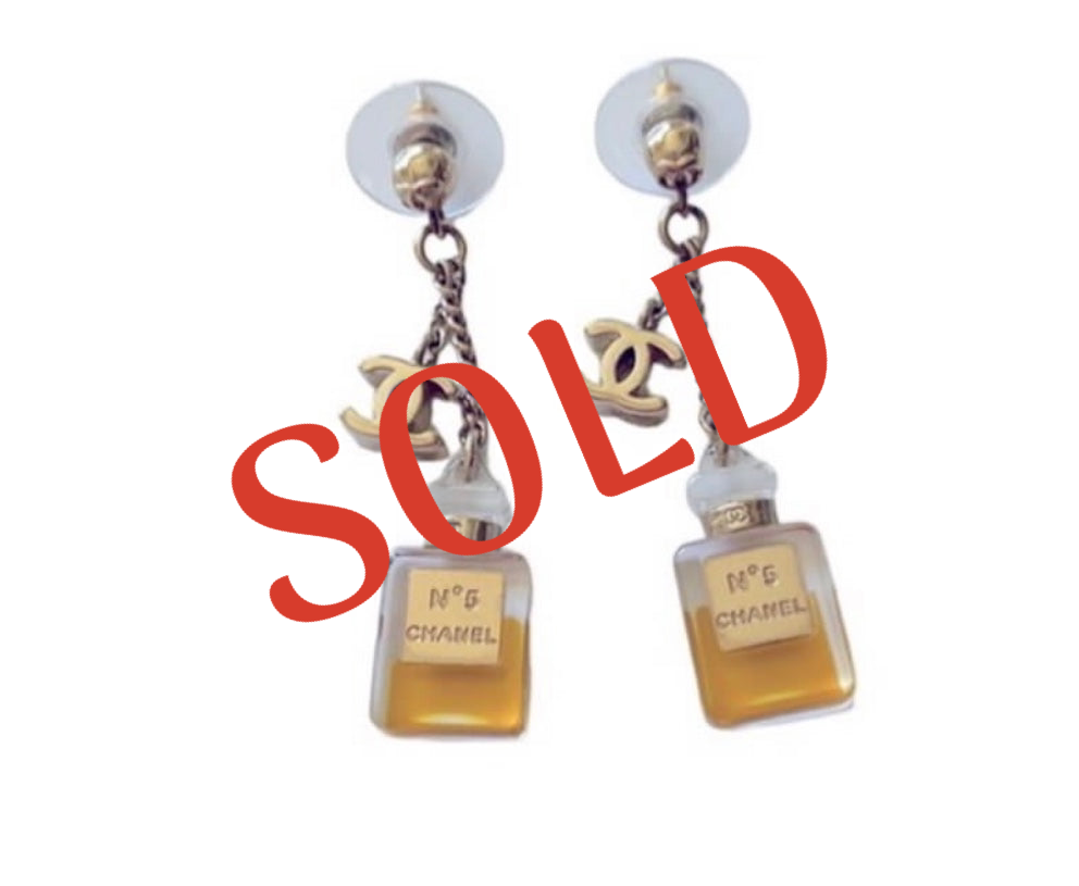 Chanel 05P 2005 Spring Mini Perfume Bottle Earrings