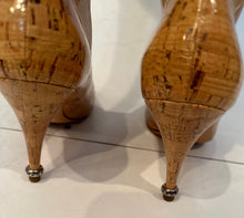 Load image into Gallery viewer, Chanel Leather Polished Wood Design Heels EU 38 US 7/7.5