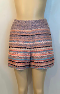 Chanel NWT 18P 2018 Spring Multicolor Stripe Woven Shorts FR 36 US 4/6