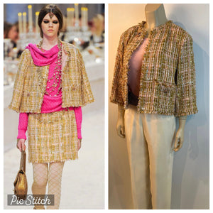 vintage chanel tweed dress