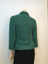 Load image into Gallery viewer, Chanel 06C Cruise Resort Green Tweed wool knit Jacket Blazer FR 38 US 6