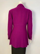 Load image into Gallery viewer, 97A 1997 Fall Chanel Vintage Merlot jacket blazer FR 42 US 4/6, Looks perfect, but it&#39;s not