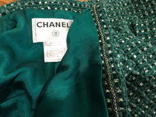 Load image into Gallery viewer, Chanel 06C Cruise Resort Green Tweed wool knit Jacket Blazer FR 38 US 6