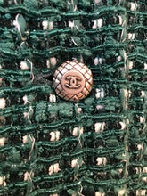Load image into Gallery viewer, Chanel 06C Cruise Resort Green Tweed wool knit Jacket Blazer FR 38 US 6