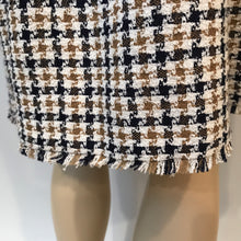 Load image into Gallery viewer, Chanel 08P, 2008 Spring 2 piece plaid tweed skirt suit jacket set size 10/12