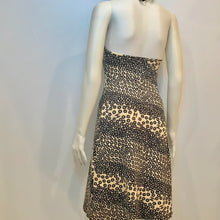 Load image into Gallery viewer, NWT Vintage Stretchy Chanel halter top swimwear 03P, 2003 Spring coverup dress beige black FR 38 US 2/4