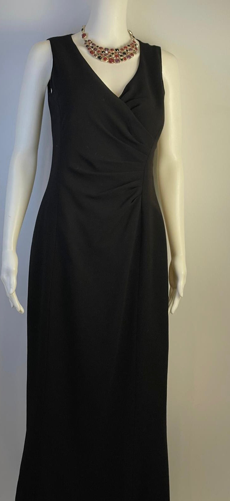 97P 1997 Vintage Chanel Sleeveless Black Maxi Dress FR 40 US 4/6