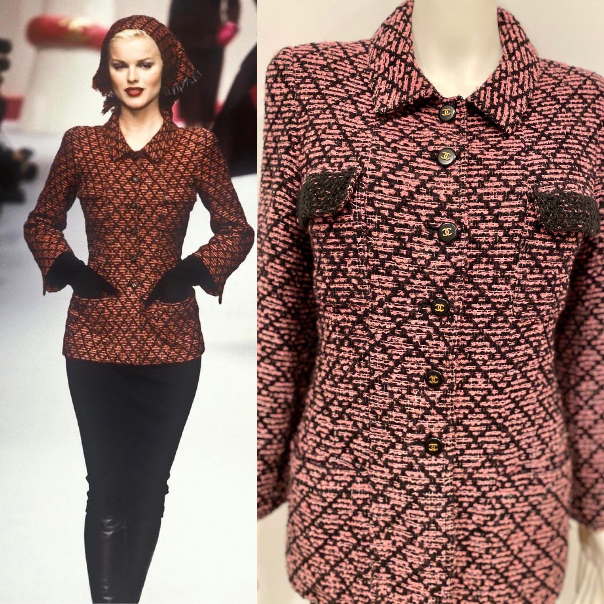 Chanel Pink Bouclé Tweed Jacket ○ Labellov ○ Buy and Sell