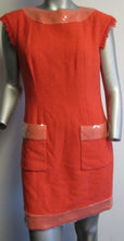 Load image into Gallery viewer, Chanel 08C Resort Cruise Coral Fringe Dress Jacket Tweed Sequin Set FR 42 US 8/10