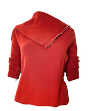 Load image into Gallery viewer, Chanel Identification 00A 2000 Fall Autumn Rust turtleneck Cashmere Sweater Top FR 40 US 4