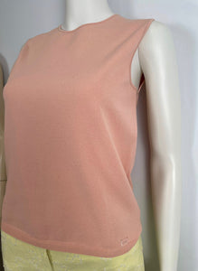 Chanel 04P 2004 Spring Apricot Blouse Top FR 40 US 6