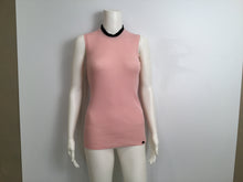 Load image into Gallery viewer, New with Tags Chanel 09A 2009 Fall pink knit pullover sleeveless cashmere sweater FR 40 US 4