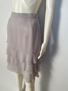 Vintage Chanel 98C 1998 Cruise Resort Grey Skirt FR 38 US 4