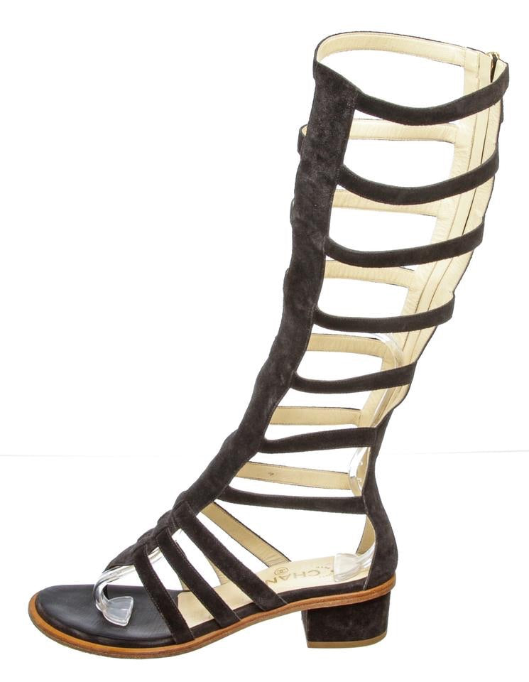 Chanel Gladiator 15s Strap Flat Sandal Boots