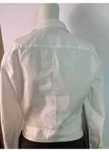 Load image into Gallery viewer, Chanel Vintage White Cotton Pleated Button Down Shirt Top Blouse Size 2