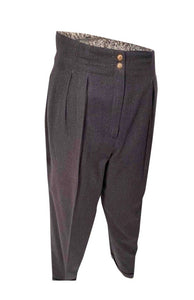 1980’s Chanel Boutique Vintage Gray Wool Pant Trouser US 6/8