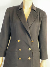Load image into Gallery viewer, Vintage Collection 23 1990’s Chanel Beautiful Soft Cashmere Black Double Breasted Blazer Jacket FR 38 US 6/8