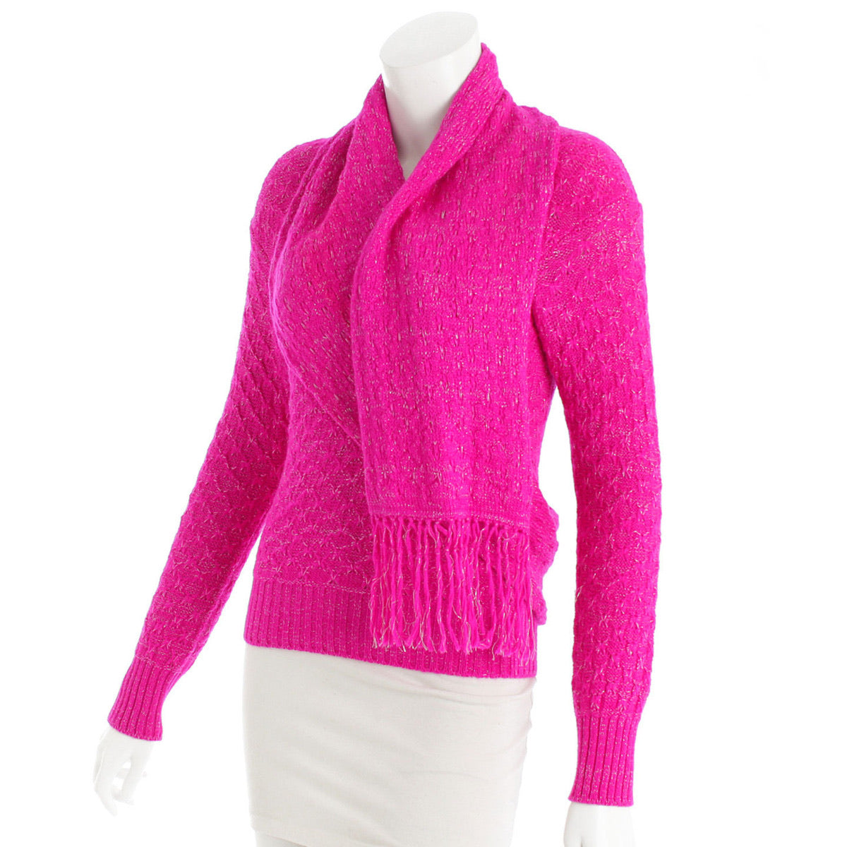 Chanel 2012 Fall 12A Pink Fuchsia Sweater