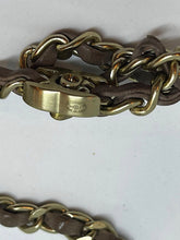 Load image into Gallery viewer, Chanel 12P 2012 Spring Brown Chain Link CC Turn Lock Belt Necklace