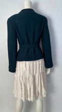 Load image into Gallery viewer, Vintage Chanel 98A, 1998 Fall Dark Green Short Jacket with matching belt FR 38