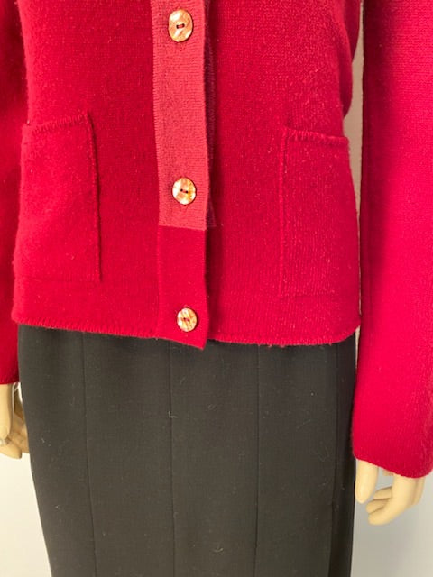 Cashmere cardigan Louis Vuitton Red size S International in Cashmere -  35561543