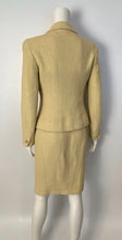 Load image into Gallery viewer, Chanel Boutique Cotton Boucle Yellow Green Skirt Blazer Jacket Suit Set US 4/6