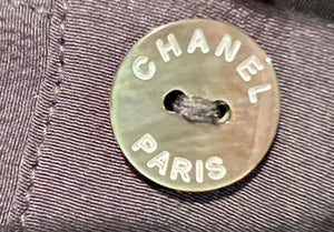 Chanel 01P 2001 Spring Black Silk Blouse FR 46 US 12