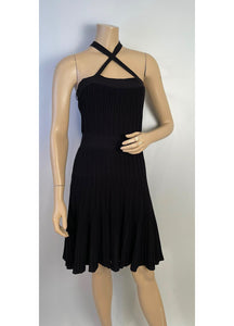 NWT Chanel 09P 2009 Spring Black Pleated Dress FR 40 US 4/6 – HelensChanel