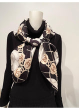 Load image into Gallery viewer, Chanel 2019 Large Silk CC Camellias Scarf