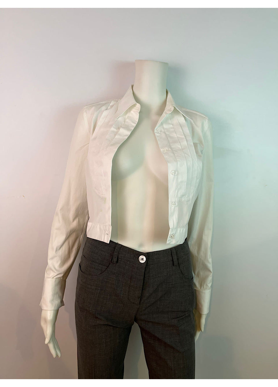 Vintage Chanel Pleated Sheer Silk Blouse – Recess