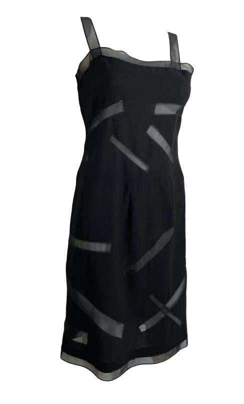 Chanel Vintage Black & White Graphic Silk Bustier Top – Amarcord