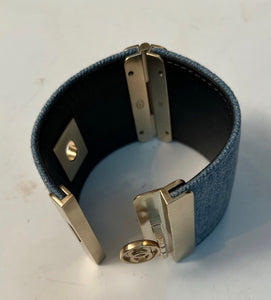 Chanel 17P 2017 Spring Denim Cuff Bracelet