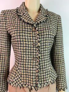 Fabulous Chanel 03P, 2003 Spring Fitted Jacket FR 38 US 4