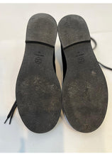 Load image into Gallery viewer, Chanel Black Suede Lace Up Ankle Boots EU 39 US 8.5