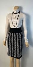 Load image into Gallery viewer, Chanel Satin Silk Pearl CC logo buttons Ivory Blouse FR 34