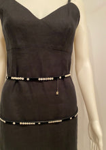 Load image into Gallery viewer, Vintage Chanel 00C, 2000 Cruise Resort Black Linen Dress FR 36 US 2