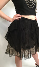 Load image into Gallery viewer, Chanel 10P, 2010 Spring Black Tulle Layered Lace Skirt FR 42 US 4/6