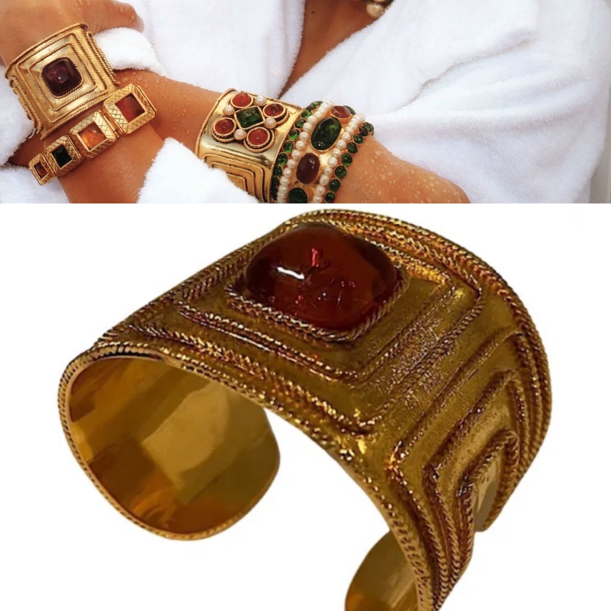Authentic Chanel Vintage Cuff Bracelet