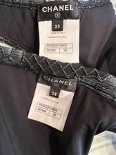 Load image into Gallery viewer, Chanel 17C 2017 Cruise Resort Paris-Cuba Blue Metallic and Black Bikini 2 Pc Swim Suit FR 38 US 4/6