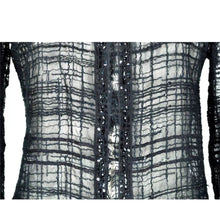 Load image into Gallery viewer, Chanel 06C 2006 Cruise Resort Black Sheer window pane Jacket Cardigan Top FR 36 US 4