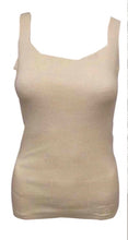 Load image into Gallery viewer, Chanel 05P 2005 Spring Ivory Ecru Ribbed sleeveless tee shirt Tank Top US 4