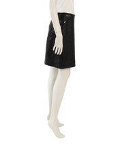 Load image into Gallery viewer, Chanel 02A 2002 Fall black sequin skirt FR 38 US 4