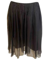 Load image into Gallery viewer, Chanel 06A, 2006 Fall Black layered chiffonSkirt FR 36 US 4