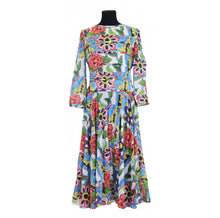 Load image into Gallery viewer, Chanel 15C 2015 Cruise Paris Dubai Long Floral Summer Dress FR 38 US 4