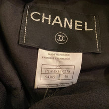Load image into Gallery viewer, Vintage Chanel 99S, 1999 Summer Black zip up ribbed short jacket FR 40 US 6