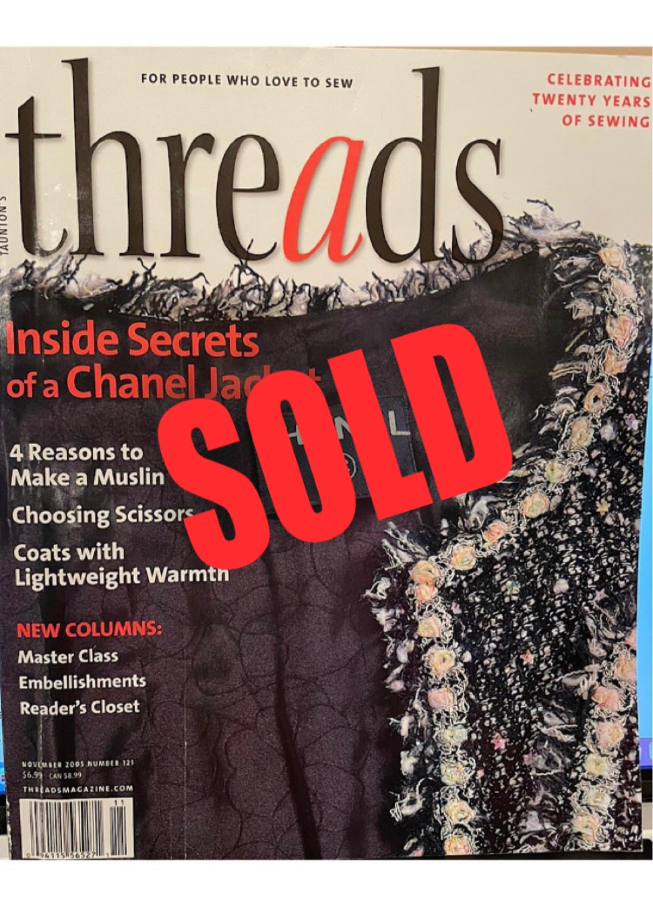 “THREADS” Magazine 2005 contains inside “Secrets of a Chanel Jacket