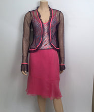 Load image into Gallery viewer, Chanel Vintage 03C 2003 Cruise Resort Summer sheer cardigan camisole 2 piece twinset US 4