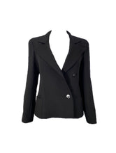 Load image into Gallery viewer, Vintage Chanel 98A, 1998 Fall Double Breasted Black Jacket Blazer FR 36 US 2/4