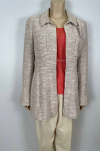 Load image into Gallery viewer, Chanel 04P, 2004 Spring Salmon/Orange Sleeveless sweater “Chanel&quot; 8 times in design FR 42 US 8
